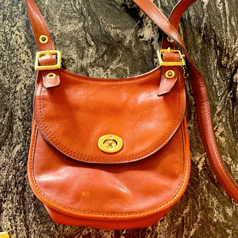 Vintage Coach - Cross body brown bag